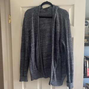 Banana Republic, Blue, Size M, knitted zip up